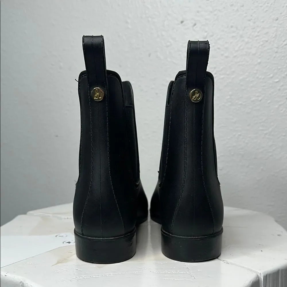 Sam Edelman Tinsley Black Chelsea Rain Boots - Size 7 (A-1644)